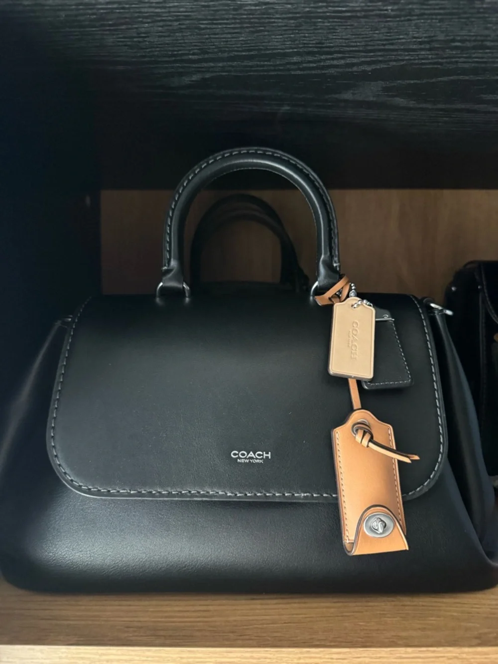 COACH Slouchy Rogue 🖤💀 black/silver overseas exclusive. - Picture 10 of 10